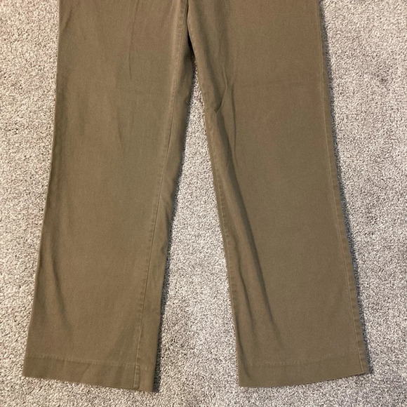 Dressbarn Flat Front Khaki Pants 10 - Picture 4 of 13